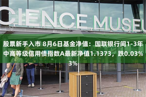 股票新手入市 8月6日基金净值：国联银行间1-3年中高等级信用债指数A最新净值1.1373，跌0.03%